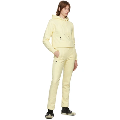 Shop Palm Angels Yellow Pxp Lounge Pants In Yellow/blk