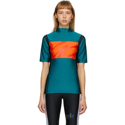 Shop Martine Rose Ssense Exclusive Green Cycling T-shirt In Jade Matt