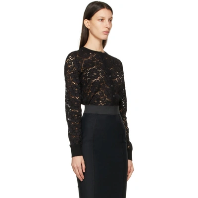 Shop Dolce & Gabbana Black Lace Cardigan In N0000 Black