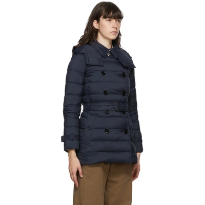 Shop Burberry Navy Down Arniston Jacket In Midnight Bl