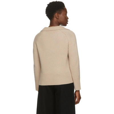 Shop Arch4 Beige Cashmere Clifton Gate Polo In Fawn