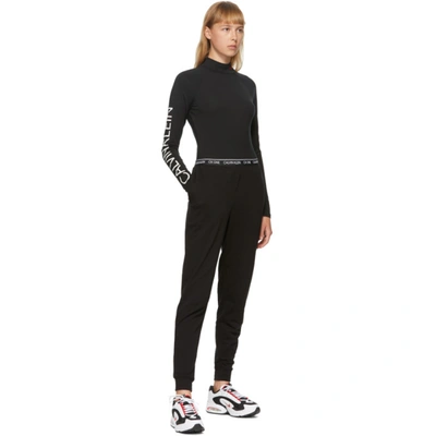 Shop Calvin Klein Underwear Black 'ck One' Jogger Lounge Pants In 001 Black