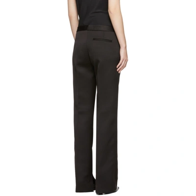 Shop 3.1 Phillip Lim / フィリップ リム Black Satin Structured Trousers In Ba001 Black