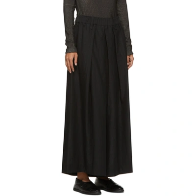 Shop Issey Miyake Black High-waisted Trousers