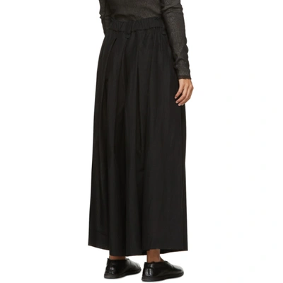 Shop Issey Miyake Black High-waisted Trousers