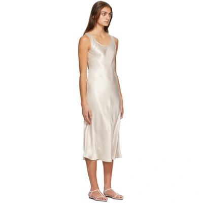 Shop Max Mara Leisure Off-white Talete Dress In 007 Light