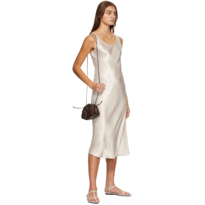 Shop Max Mara Leisure Off-white Talete Dress In 007 Light