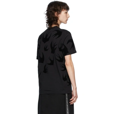 Shop Mcq By Alexander Mcqueen Black Mcq Swallow T-shirt In 1000 Black