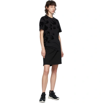 Shop Mcq By Alexander Mcqueen Black Mcq Swallow T-shirt In 1000 Black