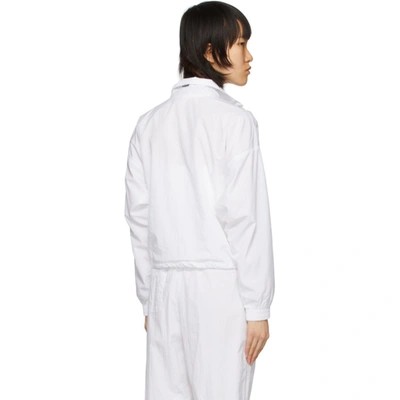 Shop Adidas Originals White Large Logo Track Jacket In White Core