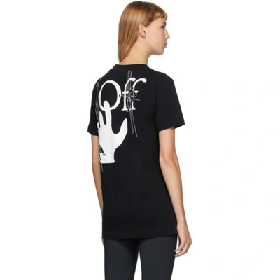 Shop Off-white Black Hand Painters T-shirt In Black/white