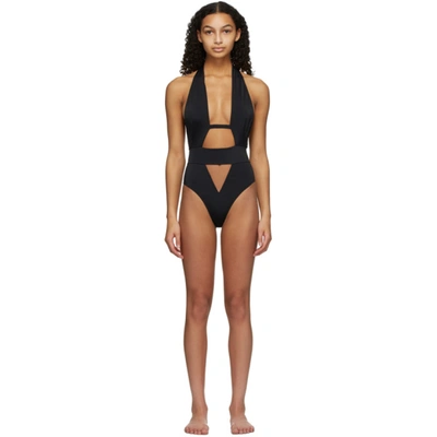 Shop Agent Provocateur Black Anja One-piece Swimsuit