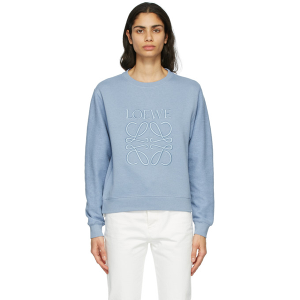 loewe anagram embroidered sweatshirt