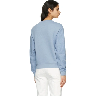 Shop Loewe Blue Anagram Sweatshirt In Light Blue