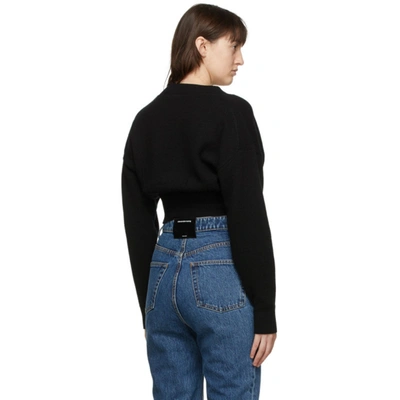 Shop Alexander Wang T Black Wool Twist Sweater In 001 Black