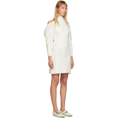 Shop Proenza Schouler Off-white Jacquard Knit Short Dress In 00100 White