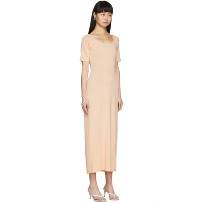 Shop Lemaire Pink Second Skin Dress In 305 Nude