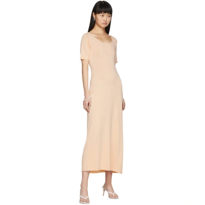 Shop Lemaire Pink Second Skin Dress In 305 Nude