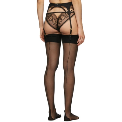 Shop Agent Provocateur Black Tanya Suspenders