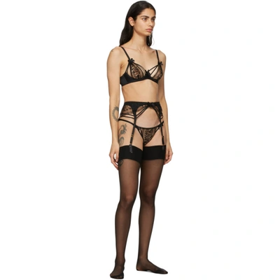 Shop Agent Provocateur Black Tanya Suspenders