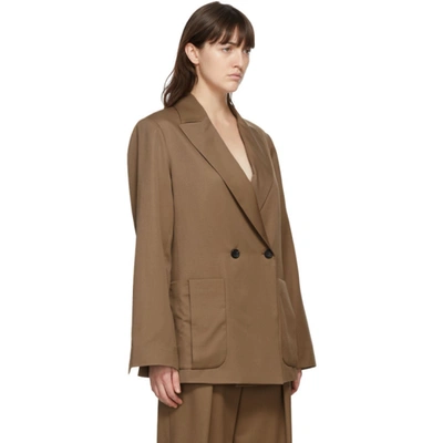 Shop Julia Jentzsch Brown Wool Yavi Blazer In Red Oak