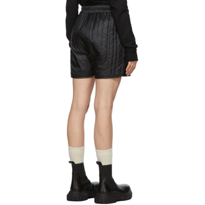 Shop Rick Owens Black Moncler Edition Down Radiance Shorts In 999 Black