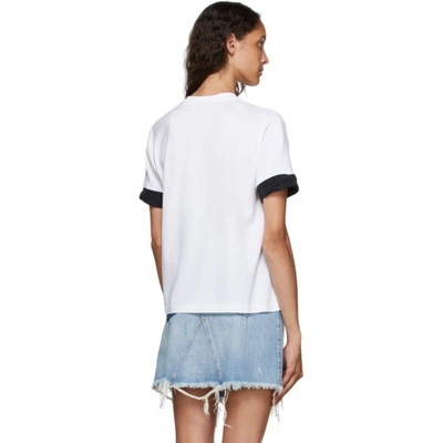 Shop Givenchy White Twisted Cuffs T-shirt In 116 Blk/wh
