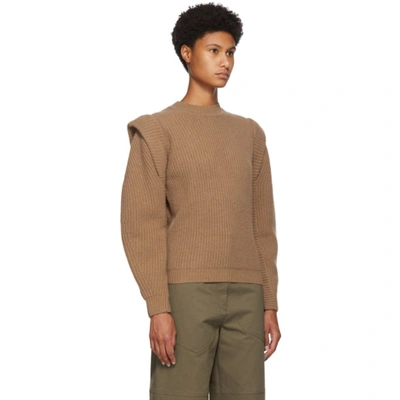 Shop Isabel Marant Brown Cashmere And Wool Bolton Sweater In 50cm Camel