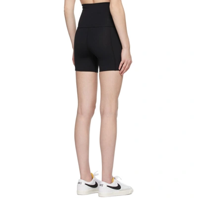 Shop Live The Process Black Geometric Shorts In A1 Black