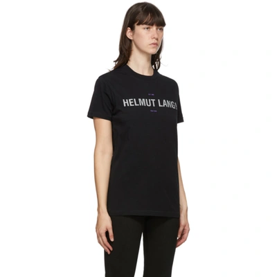 Shop Helmut Lang Black Reflective Standard T-shirt In Basalt Blk