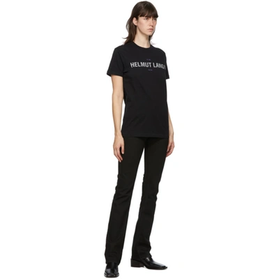 Shop Helmut Lang Black Reflective Standard T-shirt In Basalt Blk