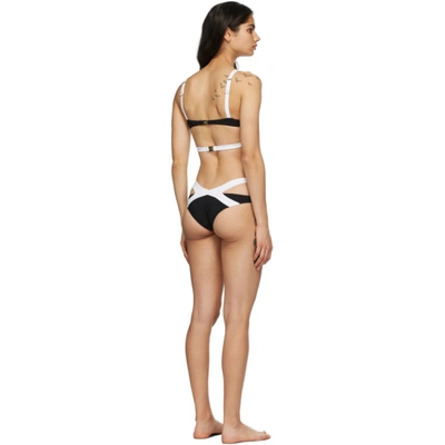 Shop Agent Provocateur Black & White Mazzy Bikini In Black/ Whit