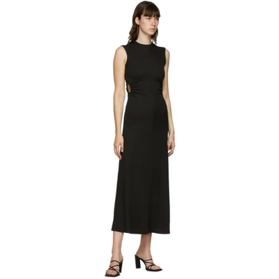 Shop Christopher Esber Black Orbit Fran Dress In Blk/smoky