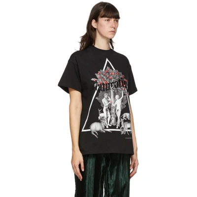 Shop Christopher Kane Black Naturotica T-shirt