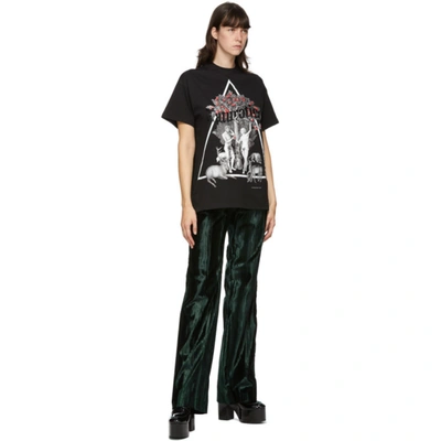 Shop Christopher Kane Black Naturotica T-shirt