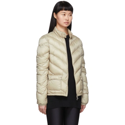 Shop Moncler Taupe Down Lanx Jacket In 20j Champag