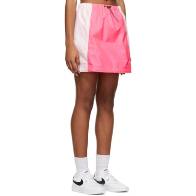 Shop Nike Pink Sportswear Icon Clash Woven Skirt In 639 Pink