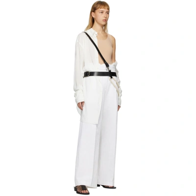 Shop Ann Demeulemeester White Palomar Trousers In 001 White