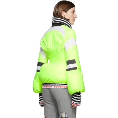 Shop Charles Jeffrey Loverboy Yellow Tendonitis Bomber Jacket In Neon