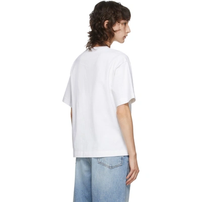 Shop Acne Studios White Logo Print T-shirt