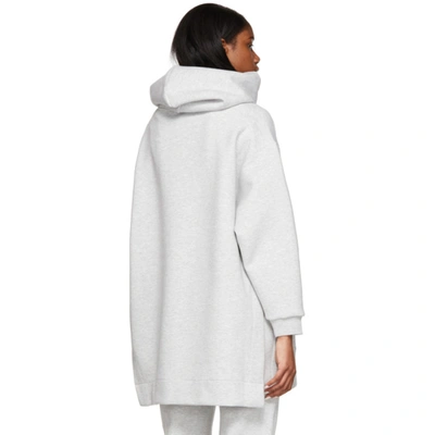 Shop 3.1 Phillip Lim / フィリップ リム Grey Oversized Air Cushion Hoodie In Ht020 Hthgr