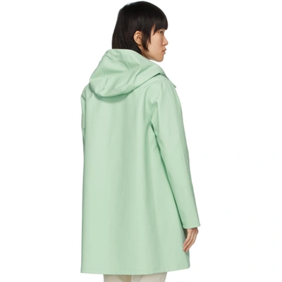 Shop Stutterheim Green Mosebacke Raincoat In 3011 Mint