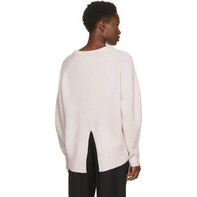 Shop Arch4 Off-white Cashmere Bredin Crewneck Sweater In Dove