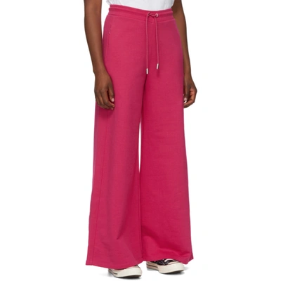 Shop Opening Ceremony Pink Flare Lounge Pants In Amethyst