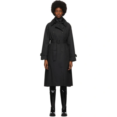 Shop Moncler Black 3-in-1 Ebihens Trench Coat In 999 Black