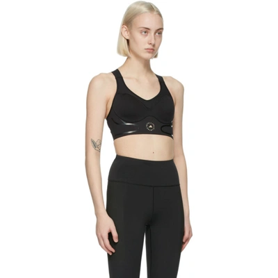 Shop Adidas By Stella Mccartney Black Truepace Sports Bra