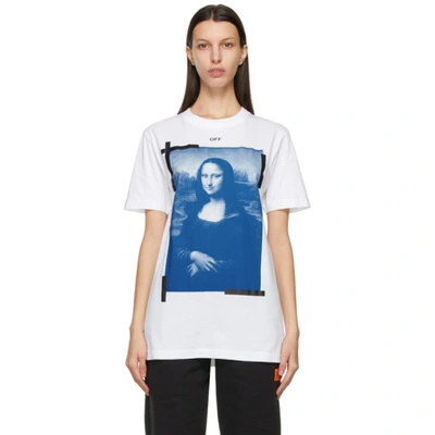 Shop Off-white White Slim Mona Lisa T-shirt