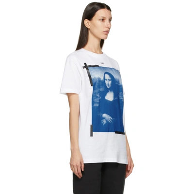 Shop Off-white White Slim Mona Lisa T-shirt