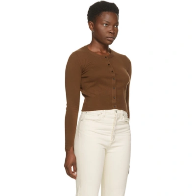 Shop Arch4 Brown Cashmere Blithfield Cardigan In Mohagany