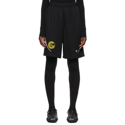 Shop Balenciaga Black Sporty Mesh Shorts In 1070 Black